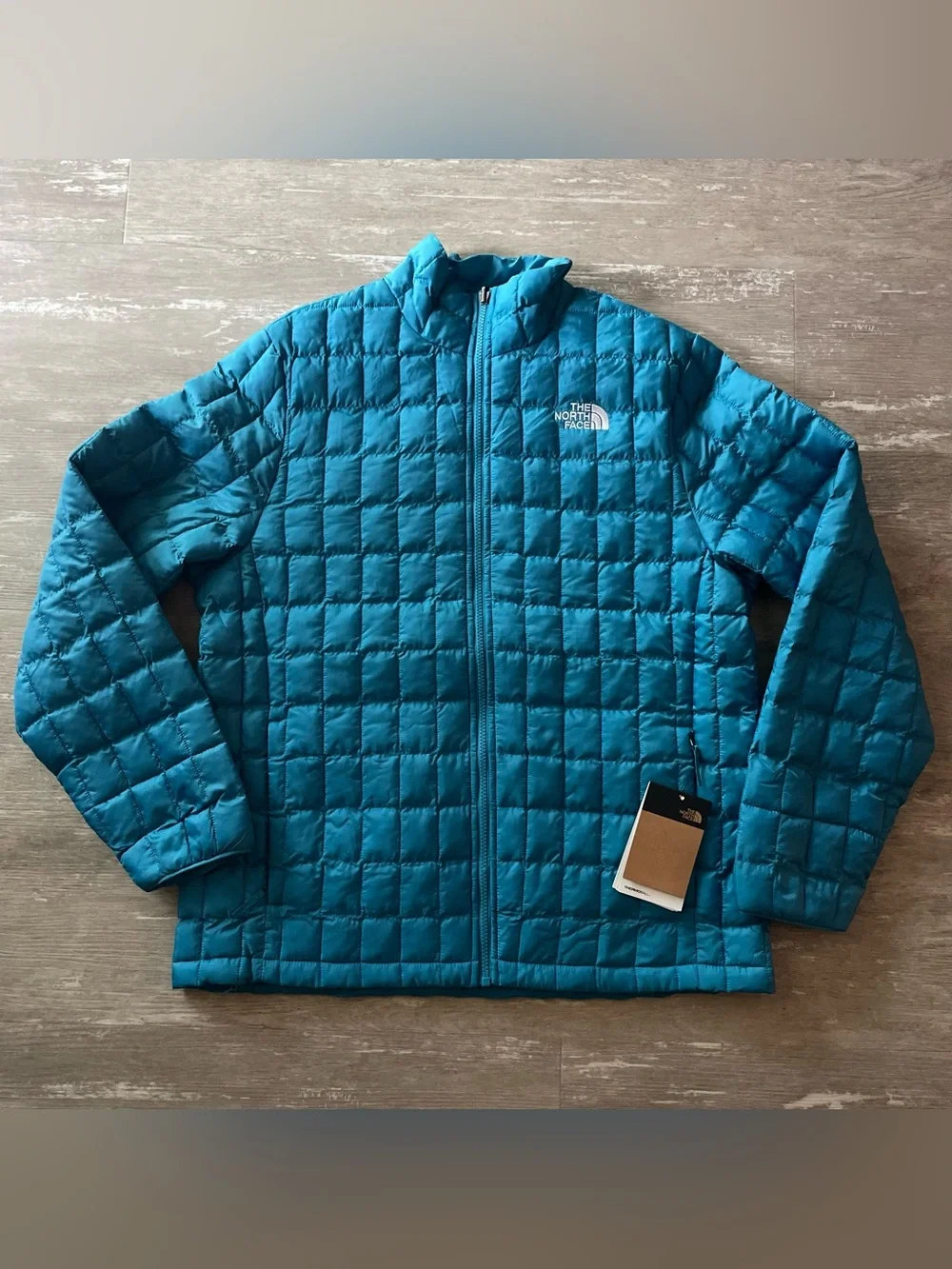 The North Face ThermoBall Insulated Jacket Mens in Digital Steel Blue NEW L